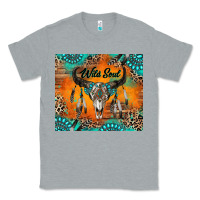 Heather Grey wild soul boho bull skull Classic Tee - RanaPortraitStore