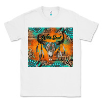 White wild soul boho bull skull Classic Tee - RanaPortraitStore