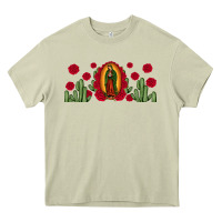 Mossy lady of Guadalupe cactus rose Heavy Core Tee - JahusDesignShop