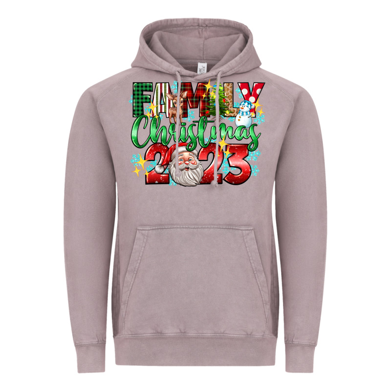 Family Christmas 2023 Vintage Hoodie by texasbilliewilder | Teevron