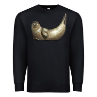 Black sea seal Premium Sweatshirt - LillyAllenDesigns