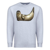 Heather Grey sea seal Premium Sweatshirt - LillyAllenDesigns