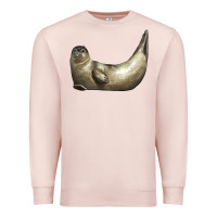 Pale Pink sea seal Premium Sweatshirt - LillyAllenDesigns