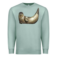 Seafoam sea seal Premium Sweatshirt - LillyAllenDesigns