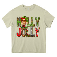 Mossy Holly Jolly elf gnome Heavy Core Tee - NancyCooperArtShop