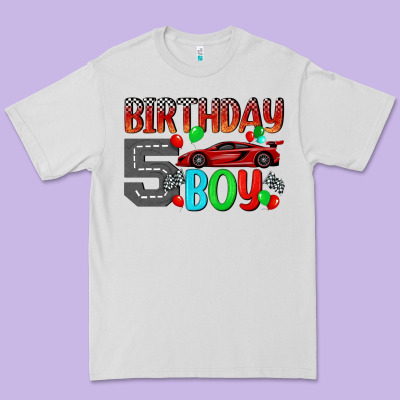 Birthday Boy 5 Premium Tee Designed By Bundleandbundleshop