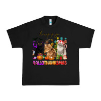 Black happy hallothanksmas cats Urban Heavy Tee - texasbilliewilder