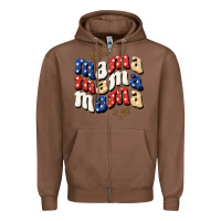 Chestnut american mama Zipper Hoodie - BundleAndBundleShop