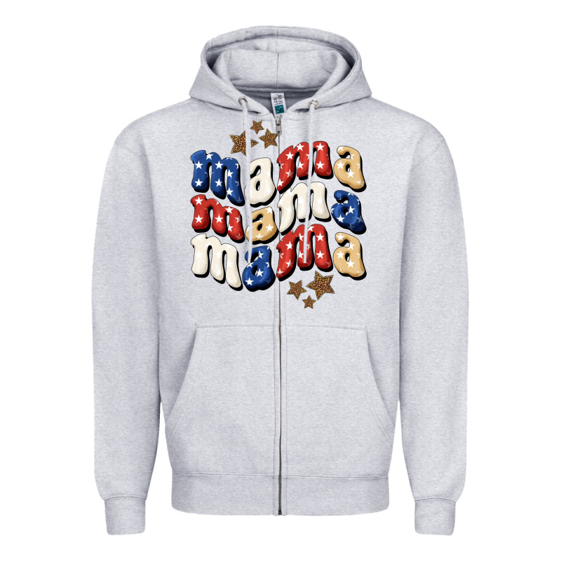 American Mama Zipper Hoodie by BundleAndBundleShop | Teevron