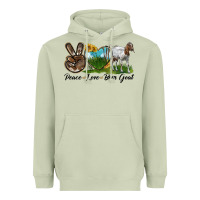 Matcha peace love boer goat Heavyweight Hoodie - LillyAllenDesigns