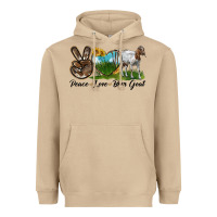 Mushroom peace love boer goat Heavyweight Hoodie - LillyAllenDesigns