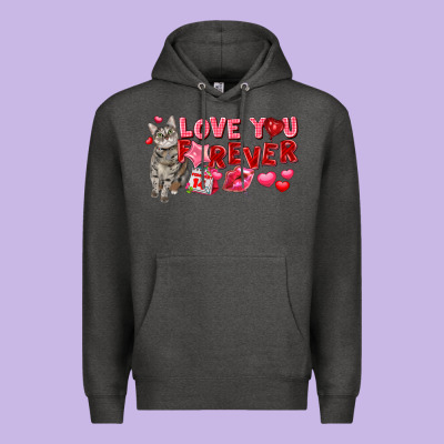 Love You Forever Premium Hoodie Designed By Fadigitalartstudio