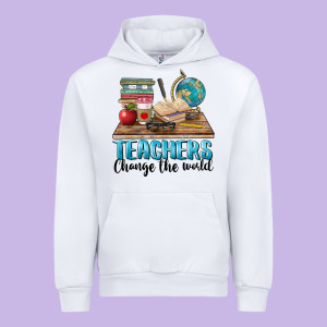 Teachers Change The World Urban Hoodie Designed By Barkaloodesign