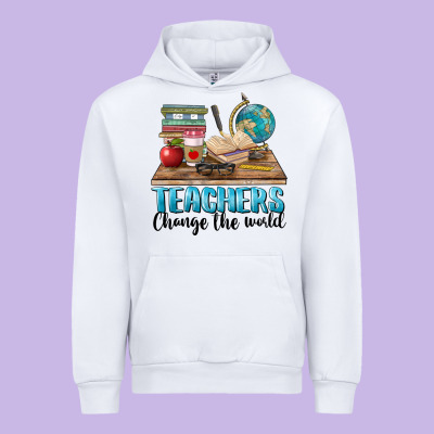 Teachers Change The World Urban Hoodie Designed By Barkaloodesign