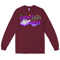 Burgundy mardi gras cruise Long Sleeve Tee - CowGirlArtShop