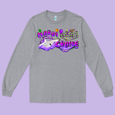 Mardi Gras Cruise Long Sleeve Tee Designed By Cowgirlartshop