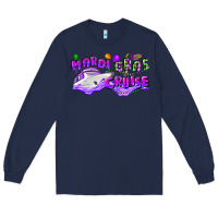 Navy mardi gras cruise Long Sleeve Tee - CowGirlArtShop