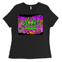 Black spooky mama tumbler Ladies Tee - BundleAndBundleShop