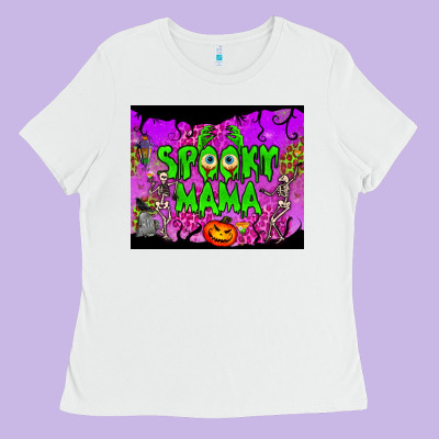 Spooky Mama Tumbler Ladies Tee Designed By Bundleandbundleshop