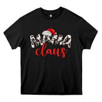 Black Mama Claus Heavy Core Tee - MaliasSmallBusiness