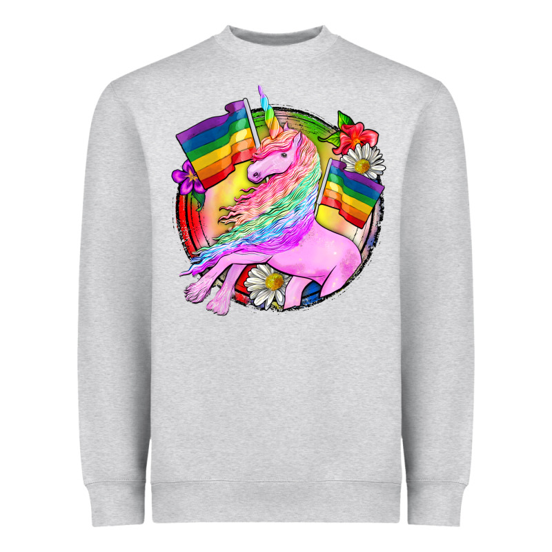 Pride Unicorn Heavyweight Sweatshirt by FaDigitalArtStudio | Teevron