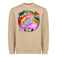 Mushroom Pride unicorn Heavyweight Sweatshirt - FaDigitalArtStudio