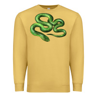 Antique Gold boomslang snake Premium Sweatshirt - LillyAllenDesigns