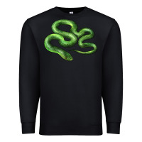 Black boomslang snake Premium Sweatshirt - LillyAllenDesigns