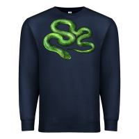 Navy boomslang snake Premium Sweatshirt - LillyAllenDesigns