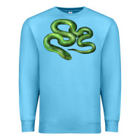 Ocean Blue boomslang snake Premium Sweatshirt - LillyAllenDesigns