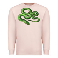 Pale Pink boomslang snake Premium Sweatshirt - LillyAllenDesigns
