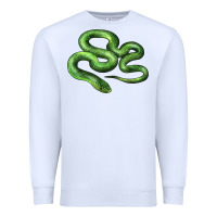 White boomslang snake Premium Sweatshirt - LillyAllenDesigns
