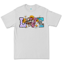 Dove Grey dog paw love Premium Tee - RanaPortraitStore