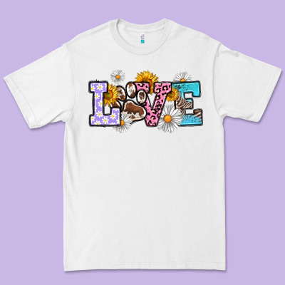 Dog Paw Love Premium Tee Designed By Ranaportraitstore