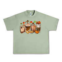 Oil Green Pumpkin Spice Coffee Cups Urban Heavy Tee - texasbilliewilder