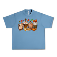 Pebble Blue Pumpkin Spice Coffee Cups Urban Heavy Tee - texasbilliewilder