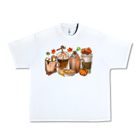 White Pumpkin Spice Coffee Cups Urban Heavy Tee - texasbilliewilder
