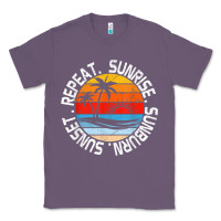 Lavender sunrise sunburn sunset repeat retro vintage gift vacation t shirt Classic Tee - tuanDangUi
