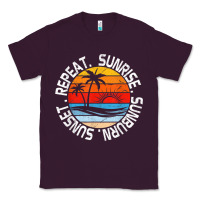 Plum sunrise sunburn sunset repeat retro vintage gift vacation t shirt Classic Tee - tuanDangUi