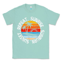 Seafoam sunrise sunburn sunset repeat retro vintage gift vacation t shirt Classic Tee - tuanDangUi