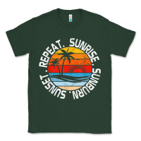 Sports Green sunrise sunburn sunset repeat retro vintage gift vacation t shirt Classic Tee - tuanDangUi