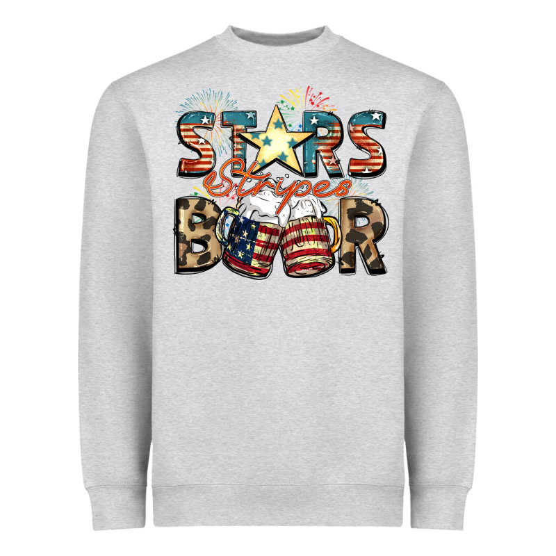 Stars Stripes Beer Heavyweight Sweatshirt by FaDigitalArtStudio | Teevron