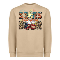 Mushroom Stars stripes beer Heavyweight Sweatshirt - FaDigitalArtStudio