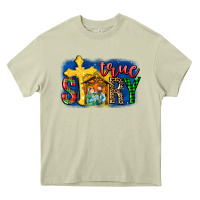 Mossy True Story Holy Family Heavy Core Tee - MaliasSmallBusiness
