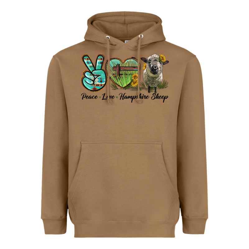Peace Love Hampshire Sheep Heavyweight Hoodie by LillyAllenDesigns | Teevron
