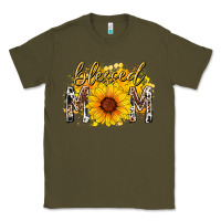 Army Green blessed mom sunflower Classic Tee - RacoonDesign