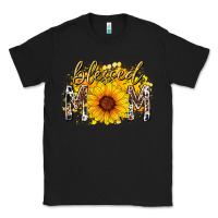 Black blessed mom sunflower Classic Tee - RacoonDesign