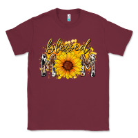 Burgundy blessed mom sunflower Classic Tee - RacoonDesign