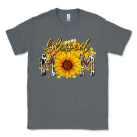 Charcoal Heather blessed mom sunflower Classic Tee - RacoonDesign