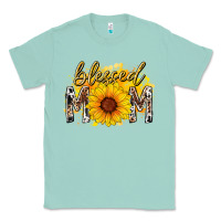 Seafoam blessed mom sunflower Classic Tee - RacoonDesign
